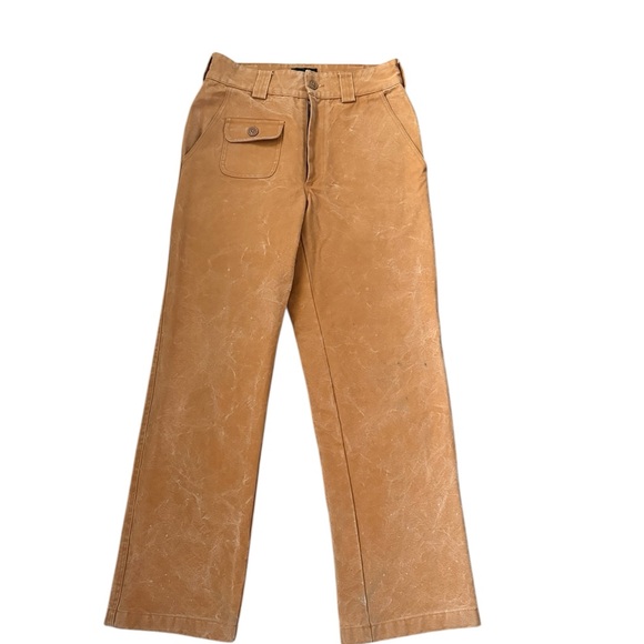 RARE S2W8 Made in USA Heavy Cotton Durable Pants Beige Size 30